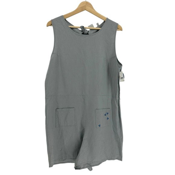 NWT Junk Food Disney Mickey Linen Cotton Romper - Picture 1 of 10